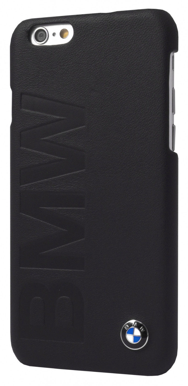 twee Onderverdelen Reserve BMW Official iPhone 6 6S Debossed Logo Signature Collection Black Leather  Case