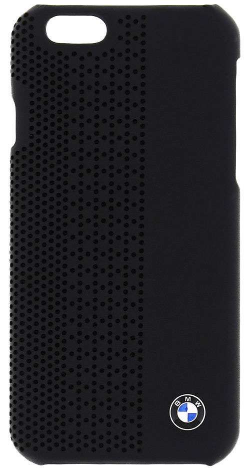 Black Perforated Leather Hard Case