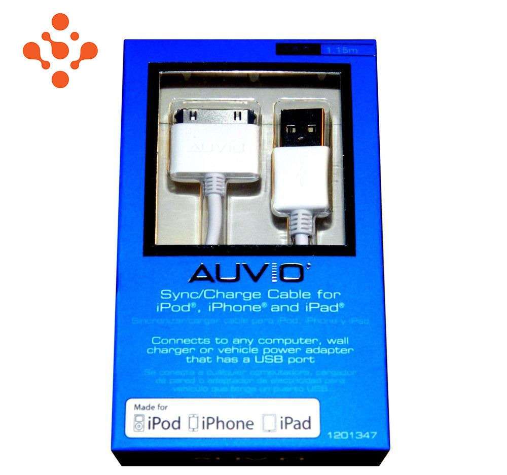 Apple USB 30-Pin Charger Cable Cord (iPad/iPhone/iPod)